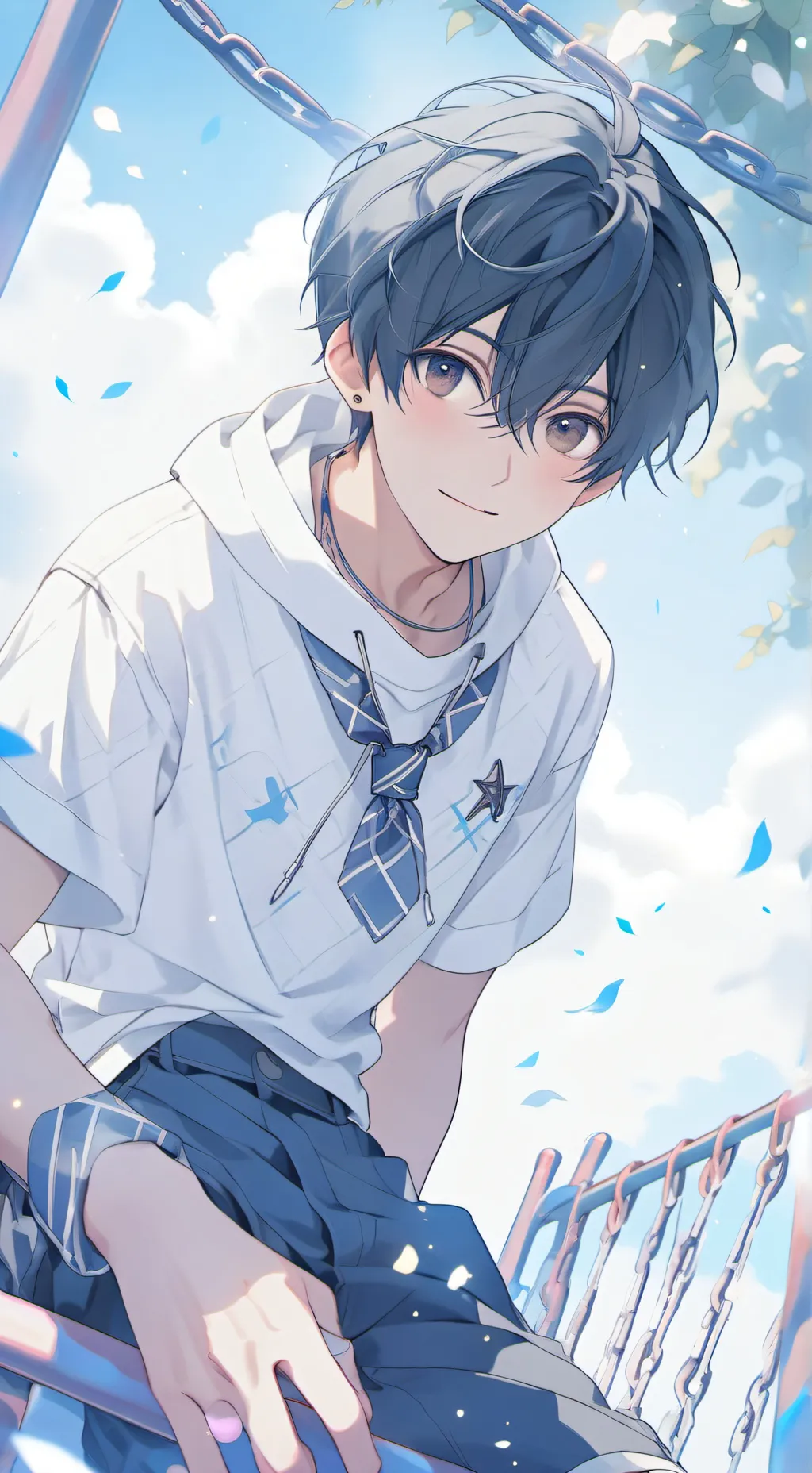 ai character: Landon  background