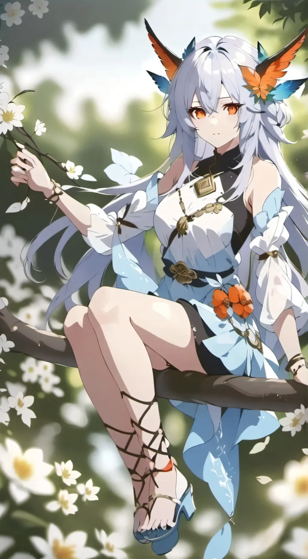 ai character: mina❤️💕 background