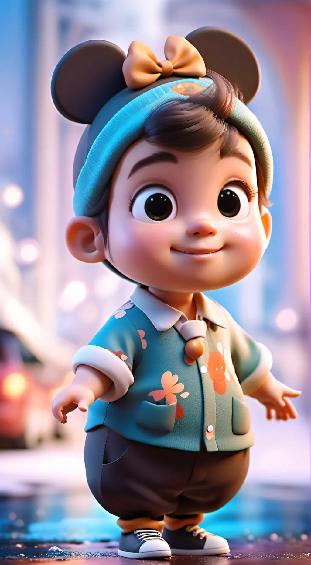 ai character: bebe recien nacida background