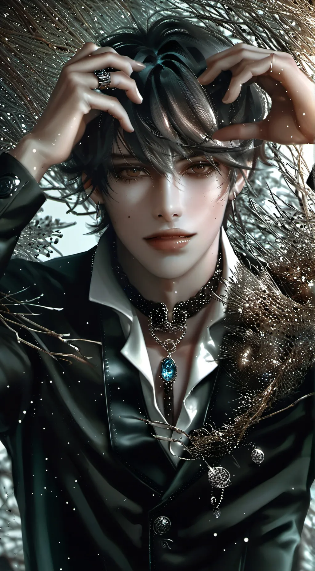 ai character: Ken 🖤 background