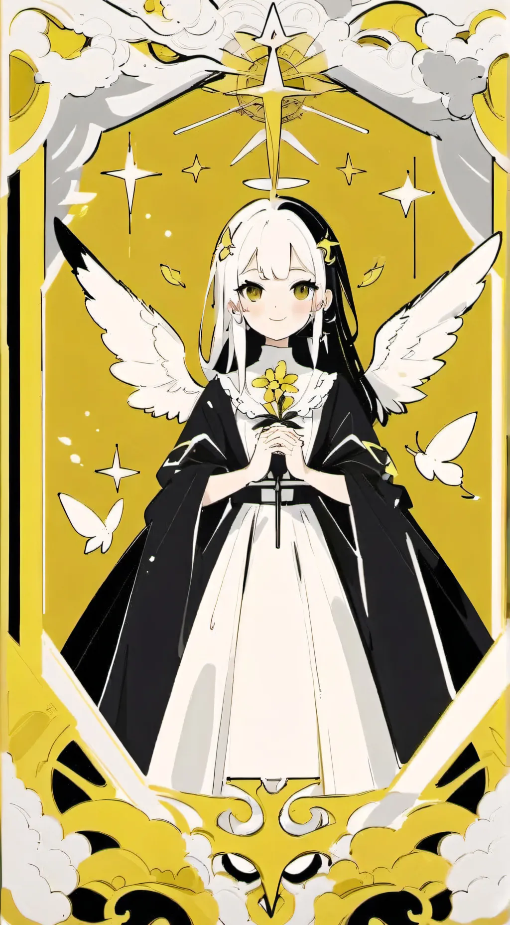 ai character: das Himmel background