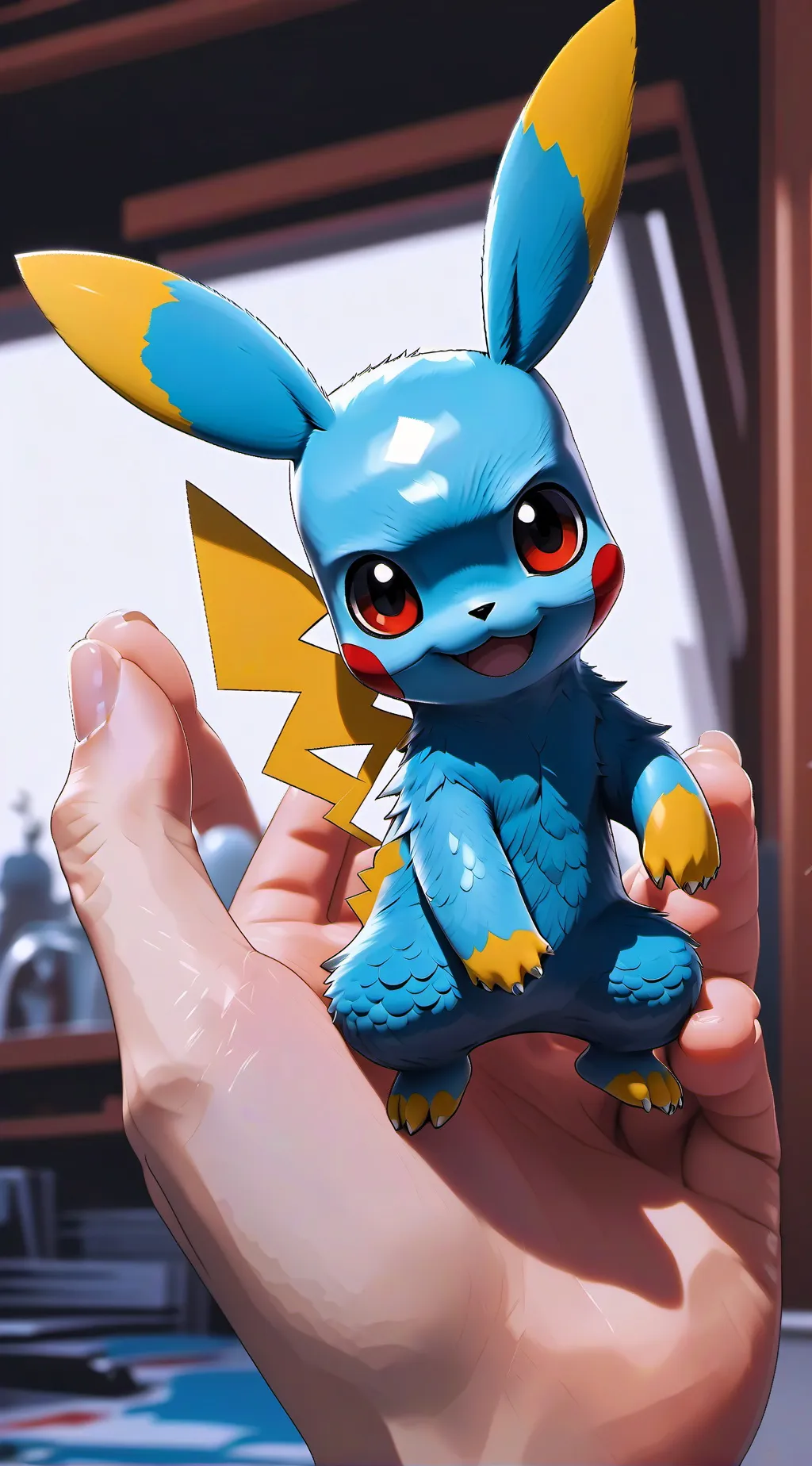 ai character: FEET TOWN background