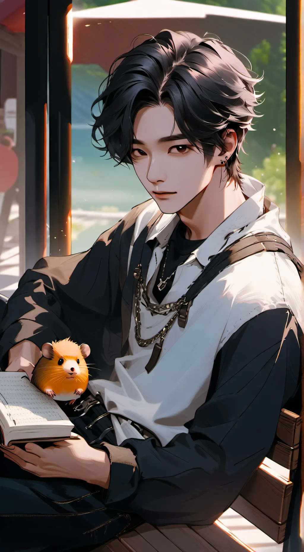 ai character: Skz roommate? background