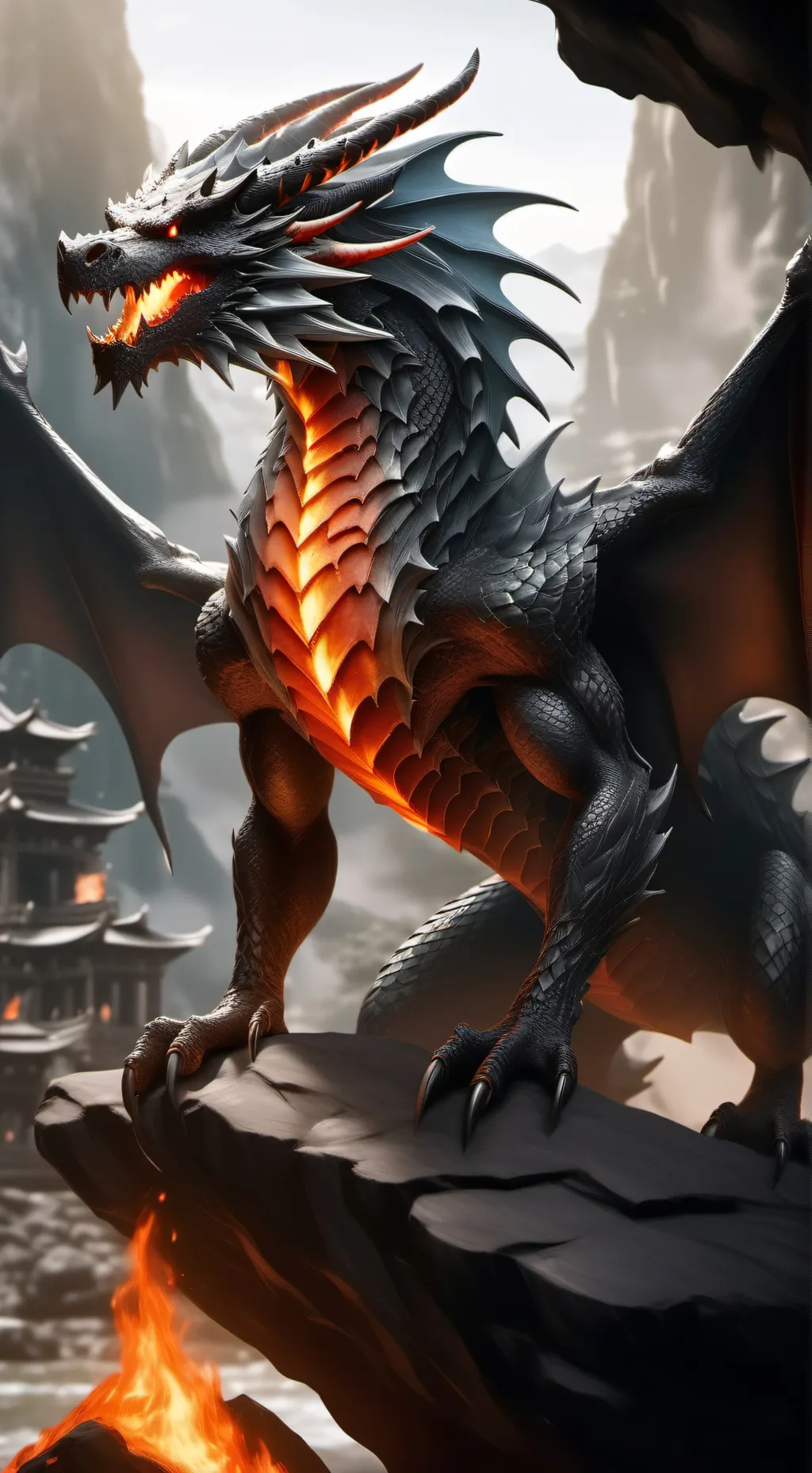 ai character: dragon rp  background