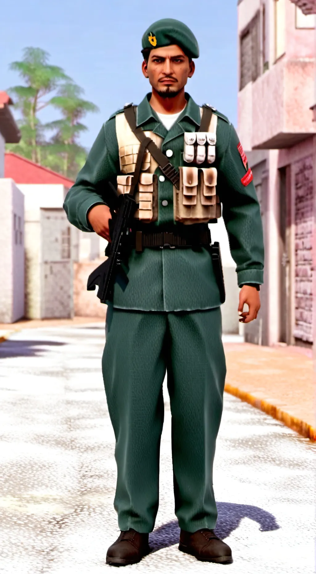 ai character: el soldado background