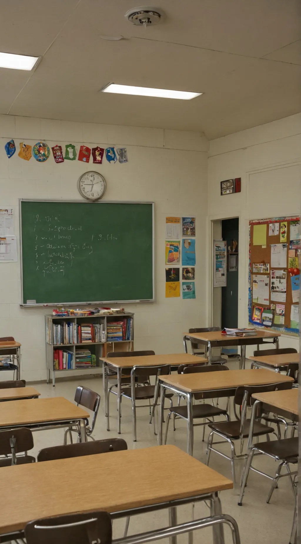 ai character: Classroom  background