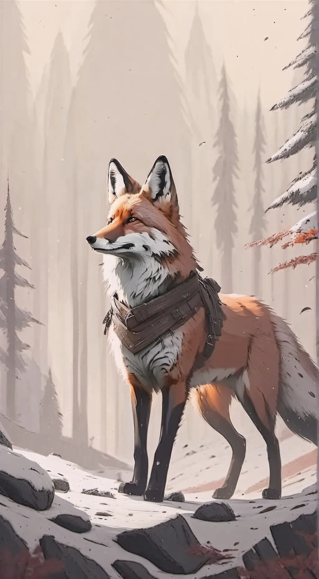 ai character: Your a fox... background