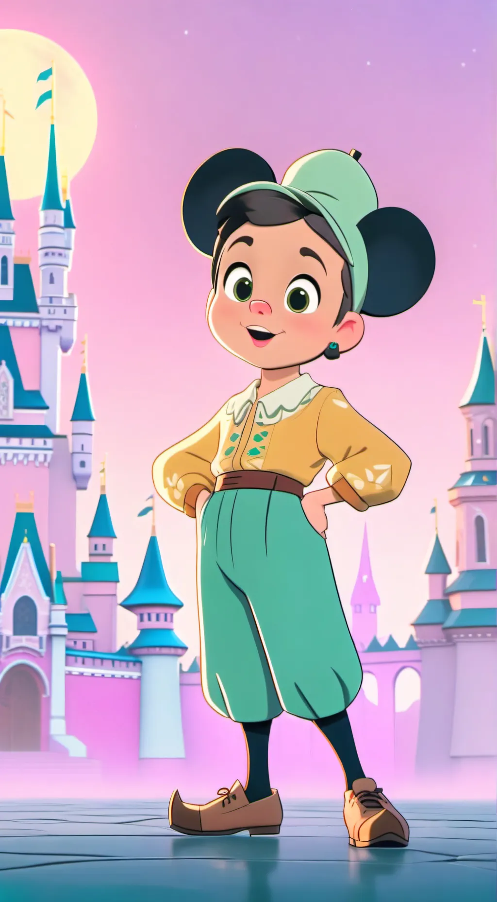 ai character: biedan girl background