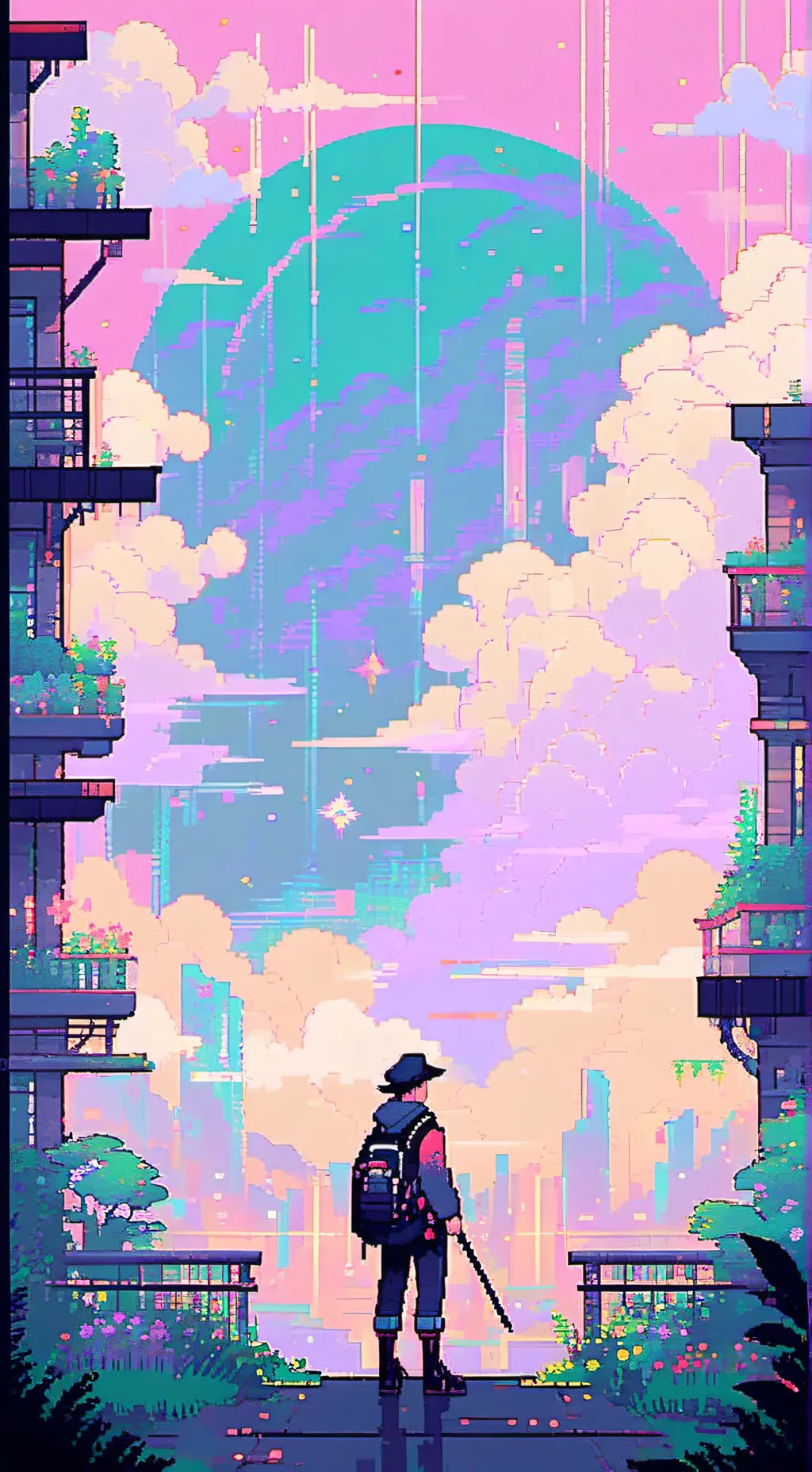 ai character: Emo sprout background