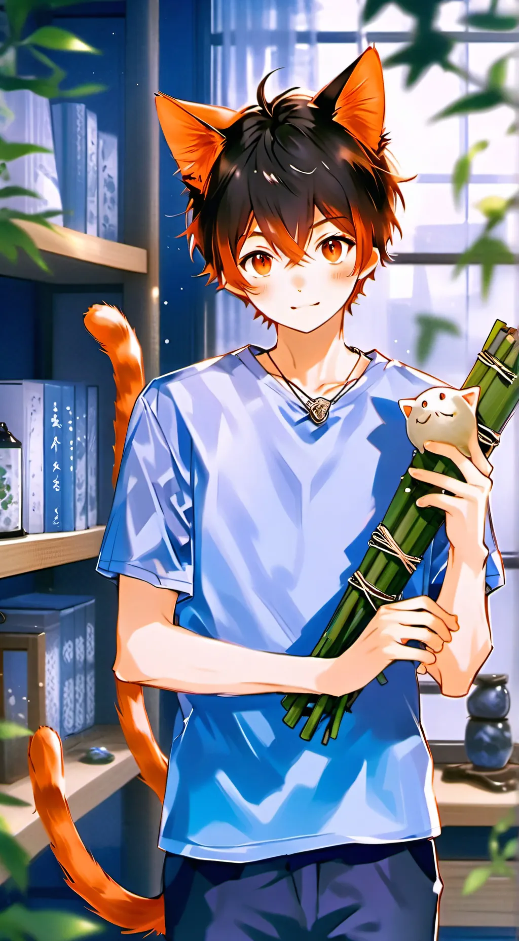 ai character: Russet Whiskers background