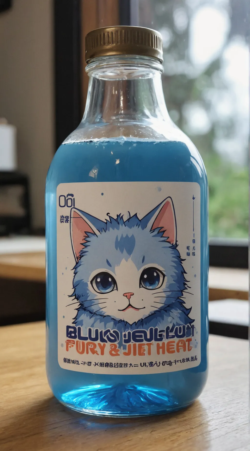 ai character: kitty energ potion background