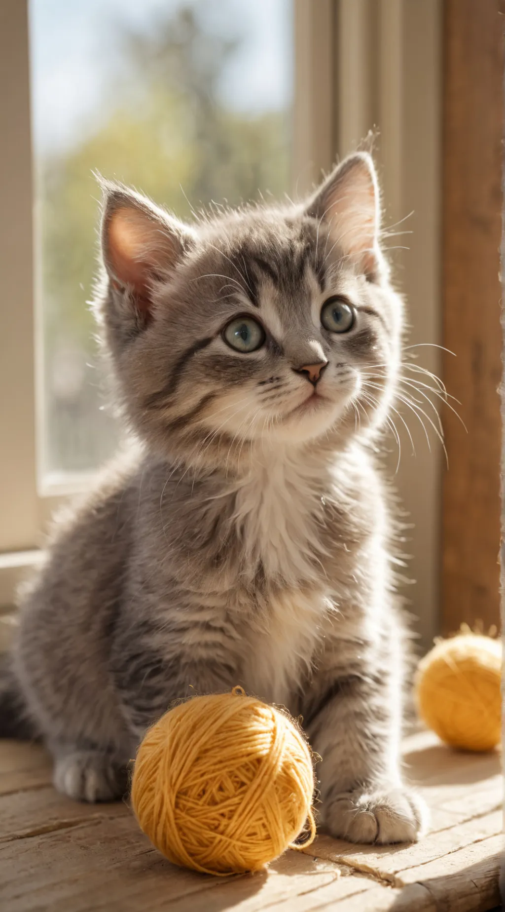 ai character: kitten cat background