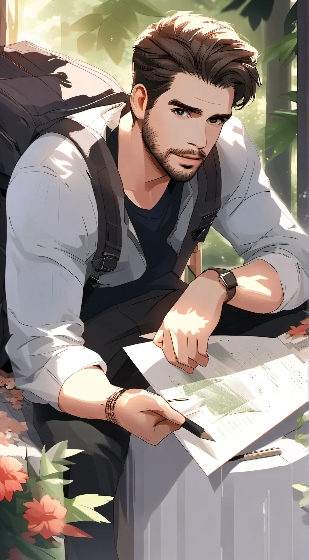 ai character: Liam background