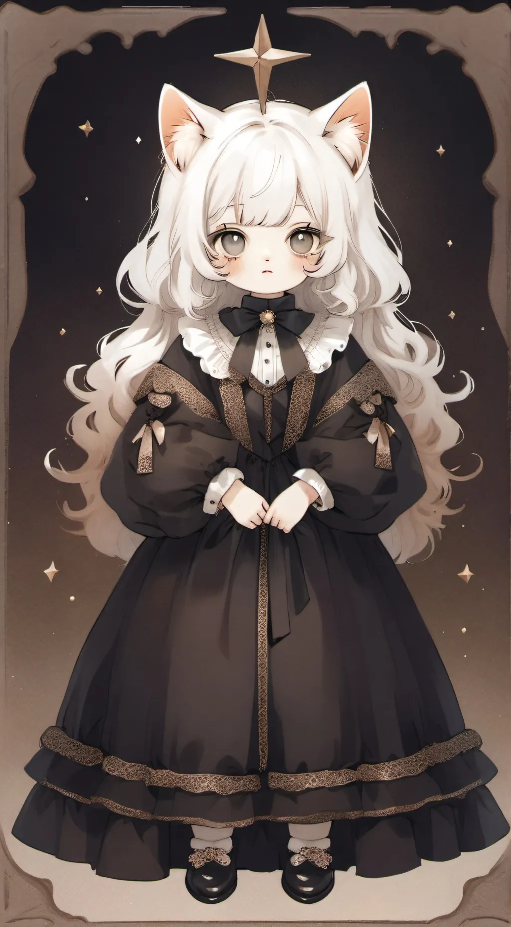 ai character: gato negro  background