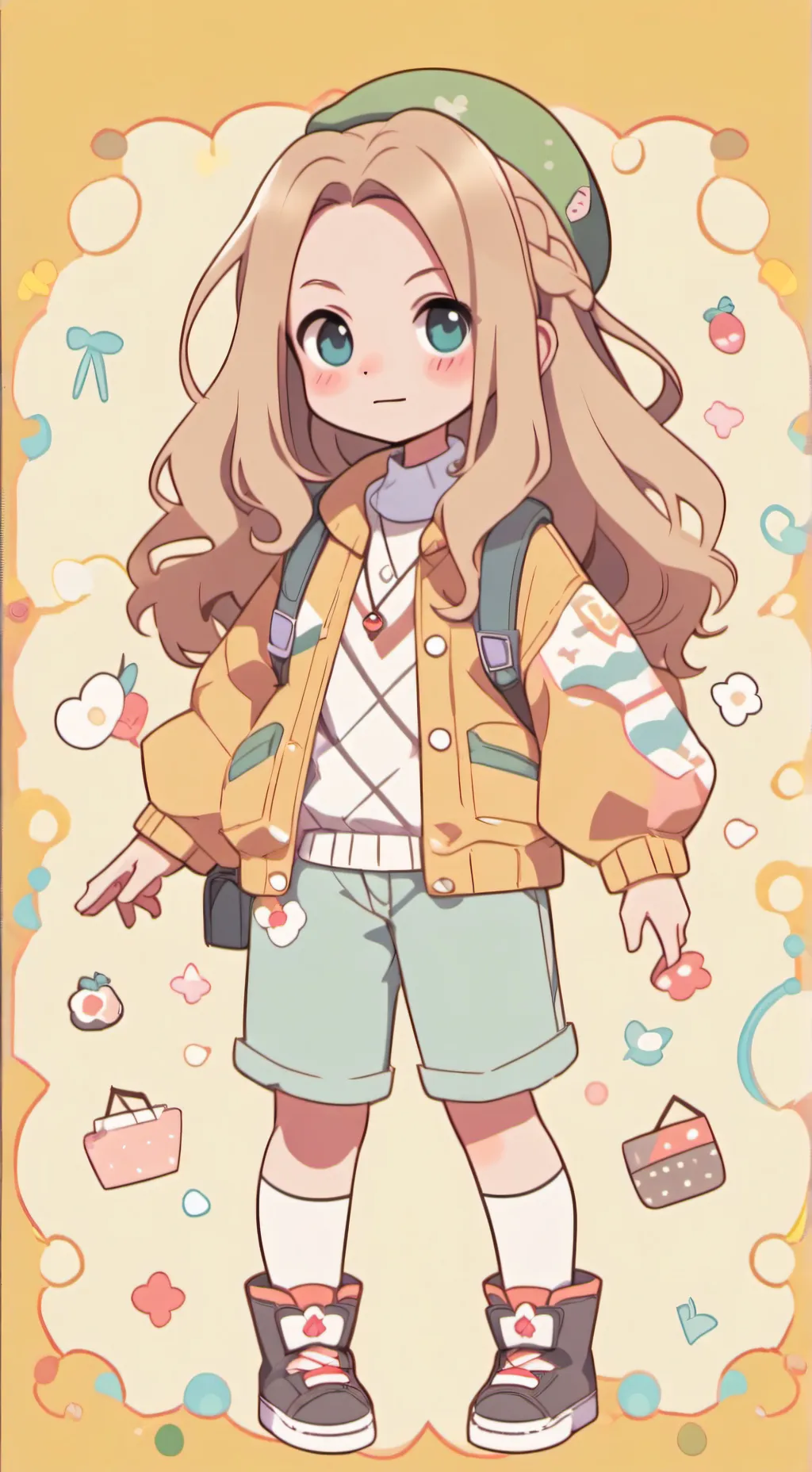 ai character: Hayley smit  background