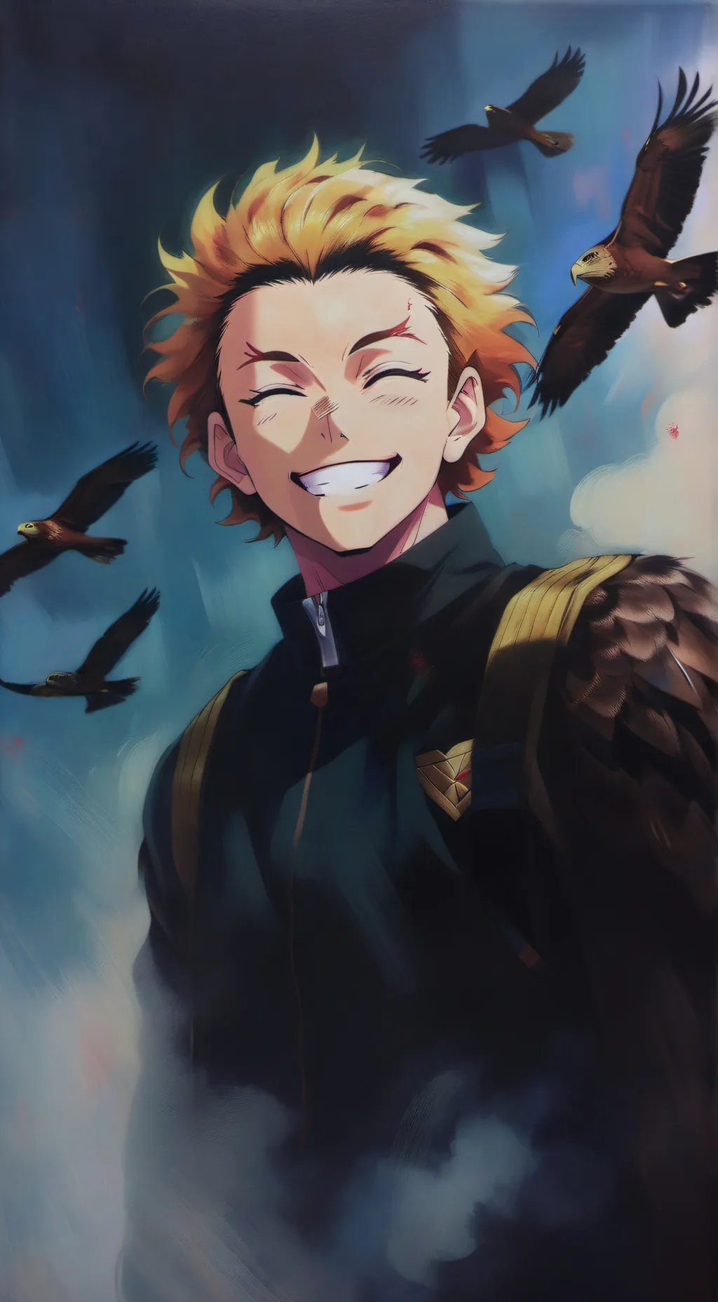 ai character: hawks from mha background