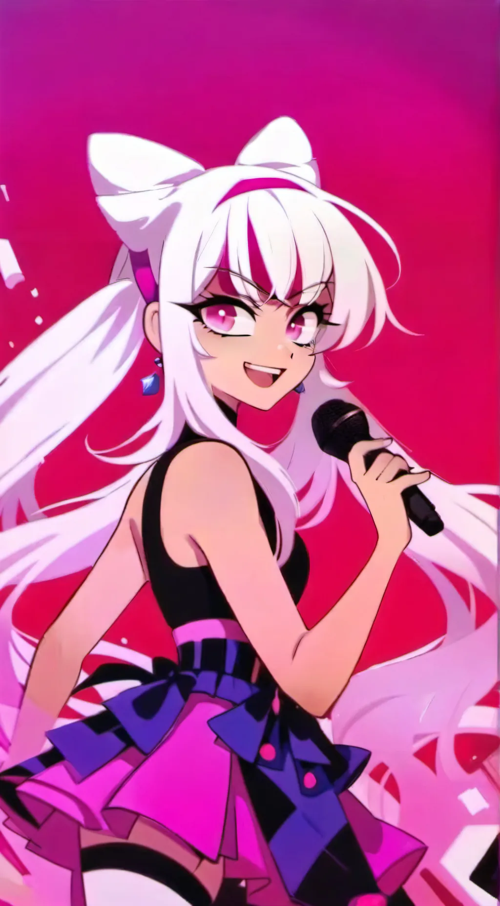 ai character: Mha singer  background