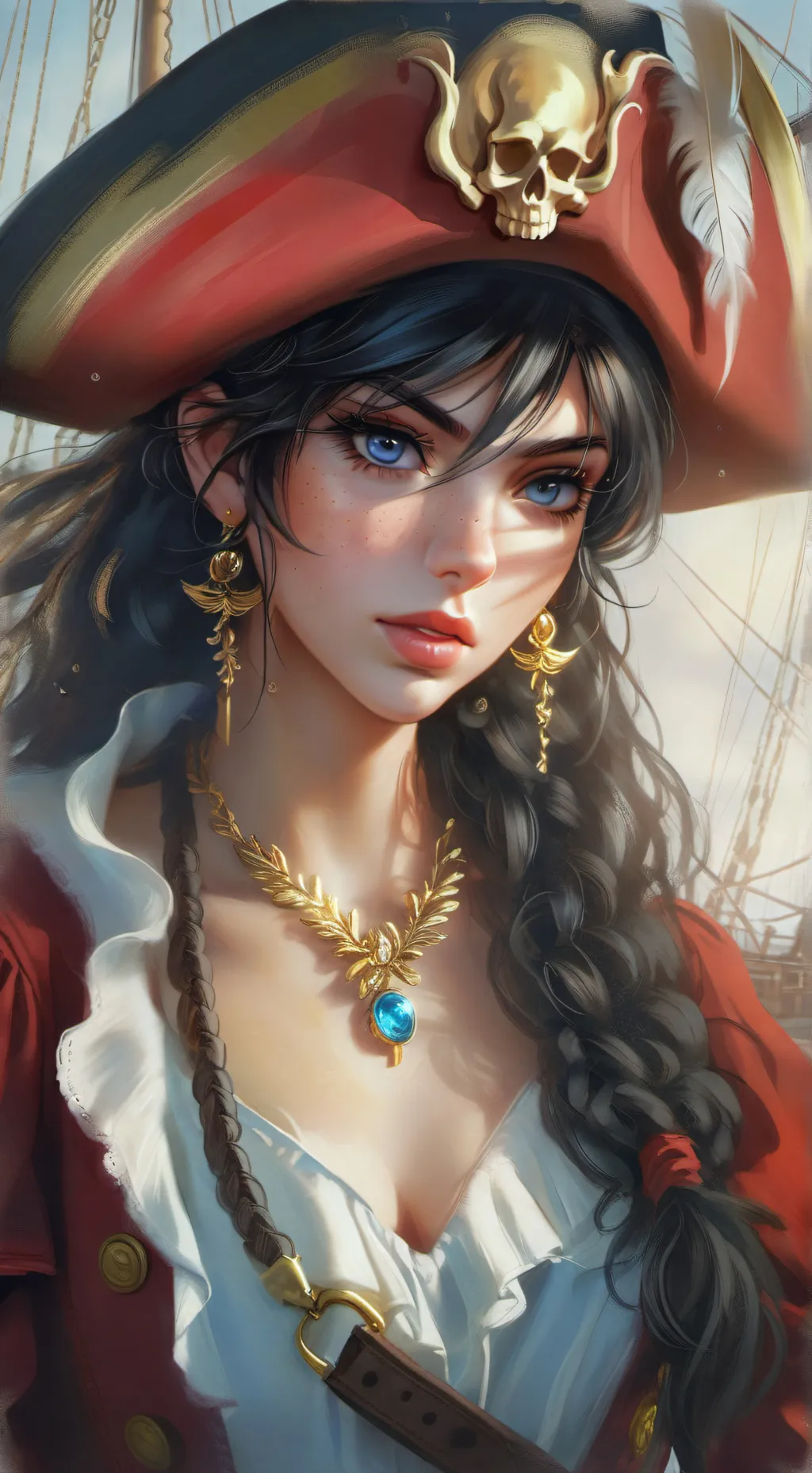 ai character: captain Brianna  background