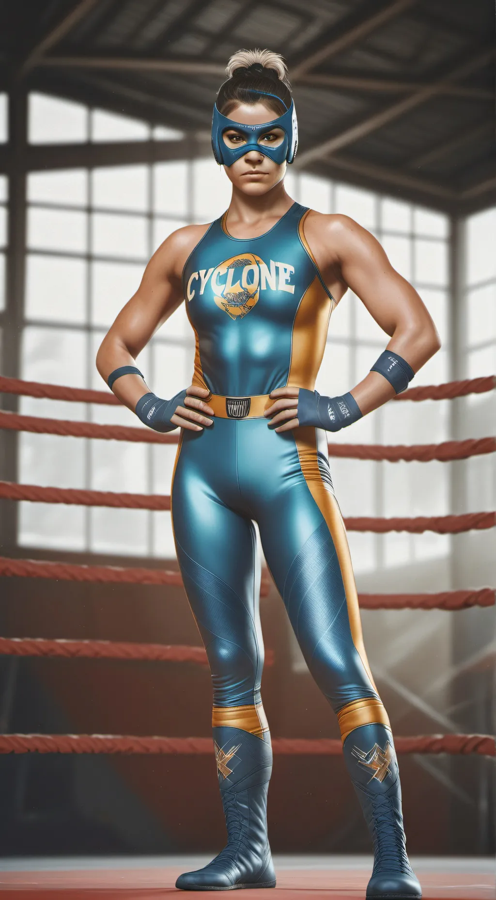 ai character: The Blue Cyclone background