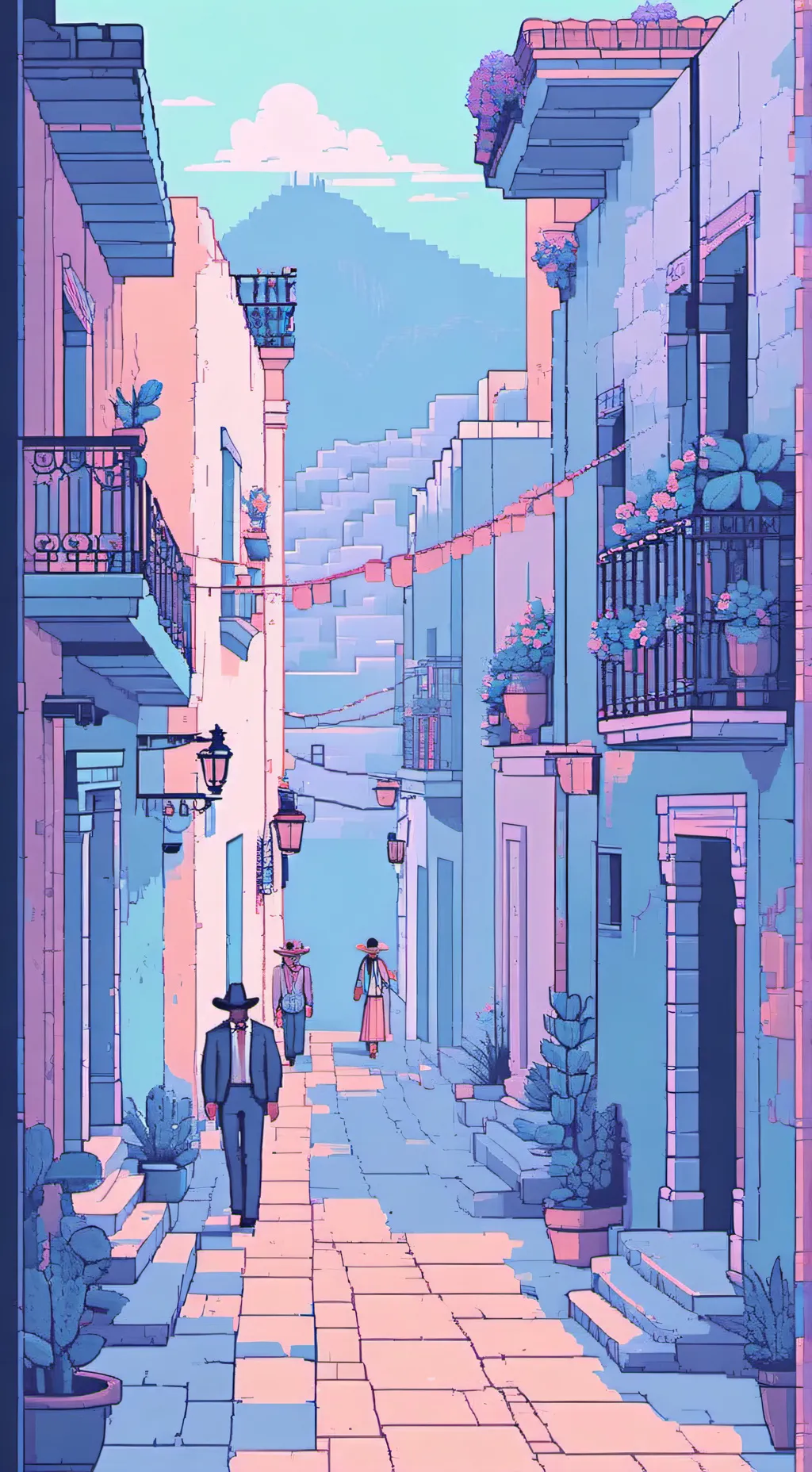 ai character: cobalto 60  background