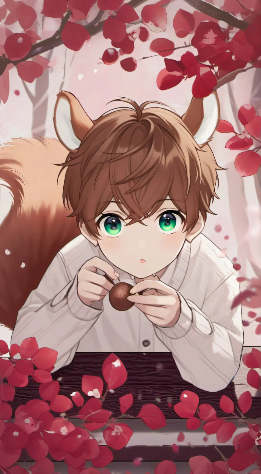 ai character: Reddy the Squirrel Furry background