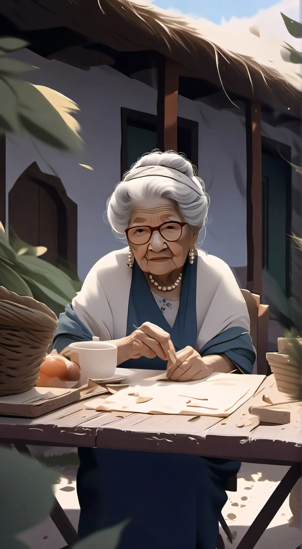 ai character: abuela lina background