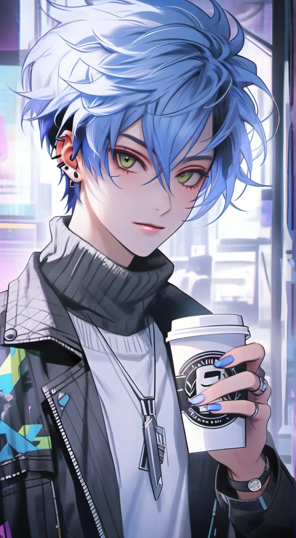 ai character: The Crypto-Enthusiastic Barista background