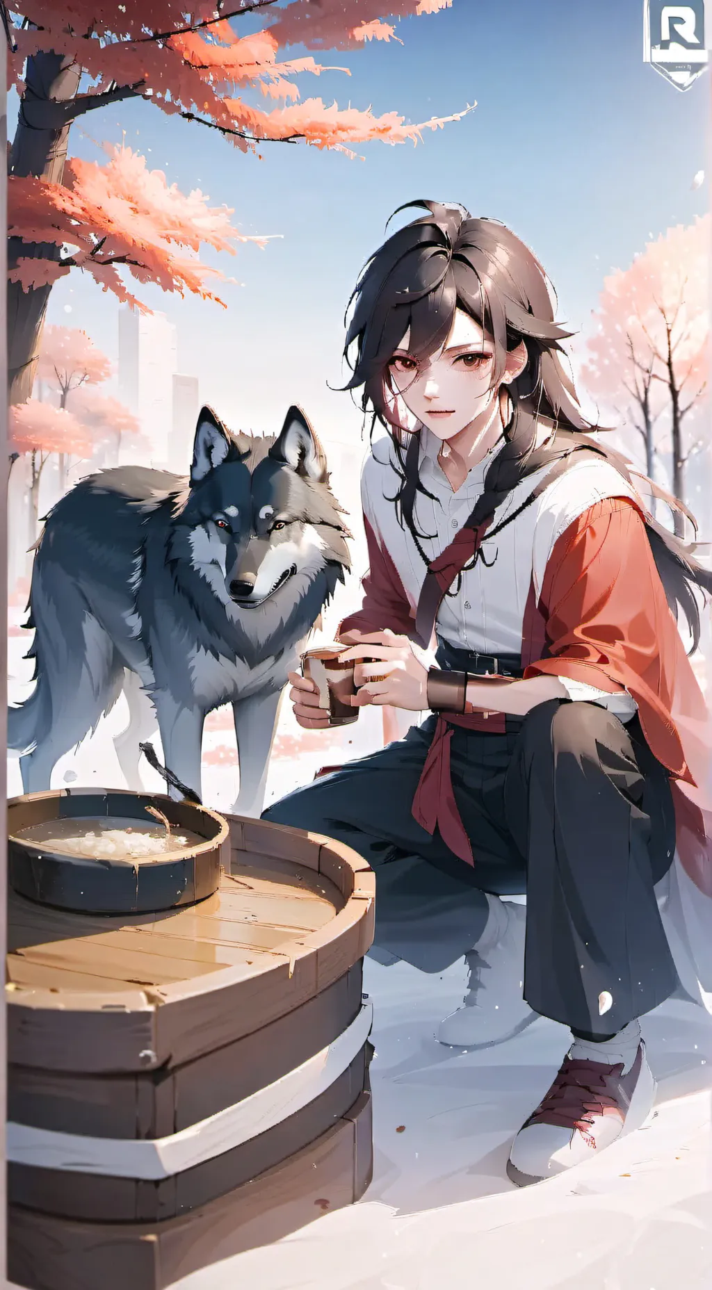 ai character: Wolf caretaker background