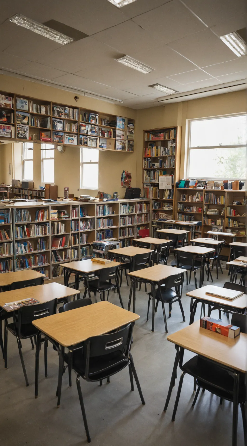 ai character: Classroom Isekai background