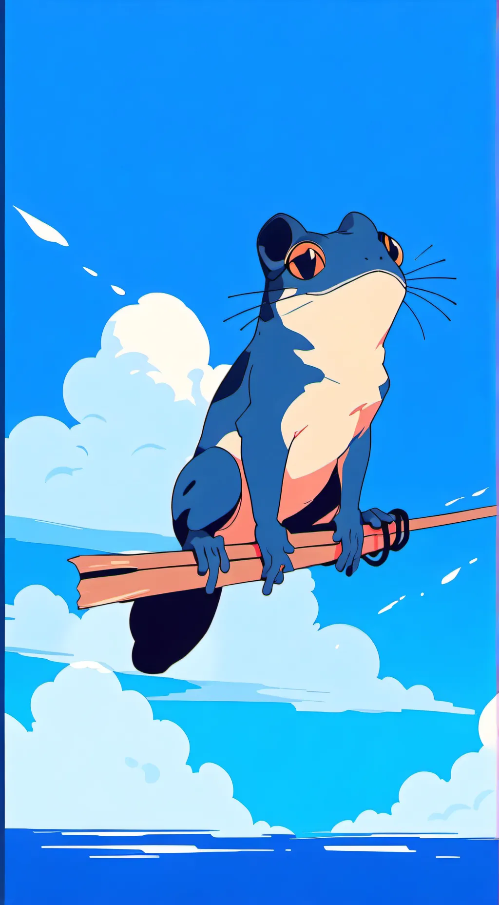 ai character: Cat frog background