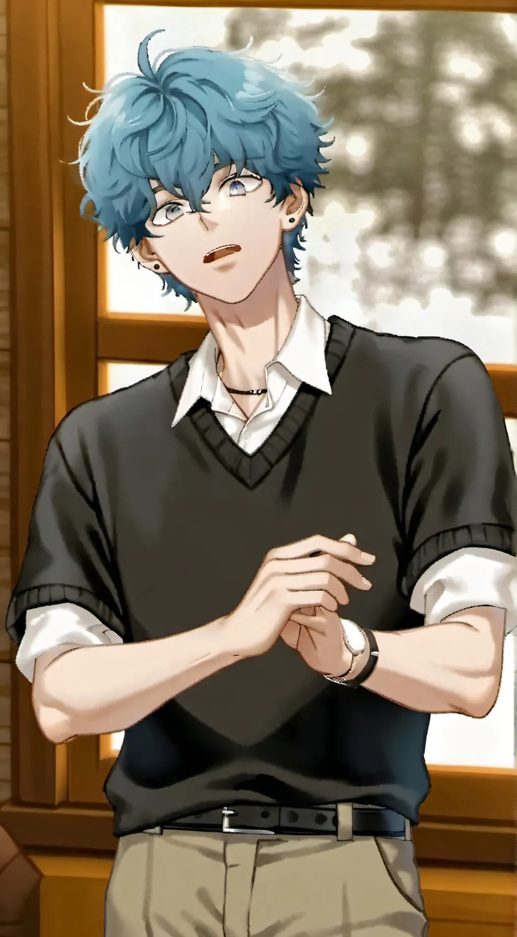 ai character: angry  background