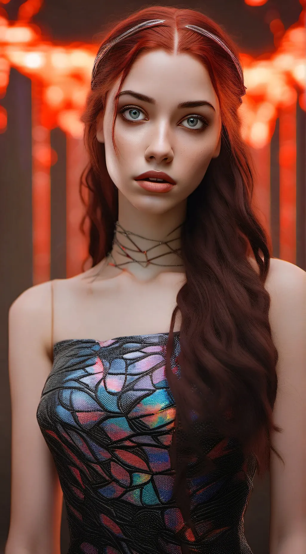 ai character: Lyra Glomar background