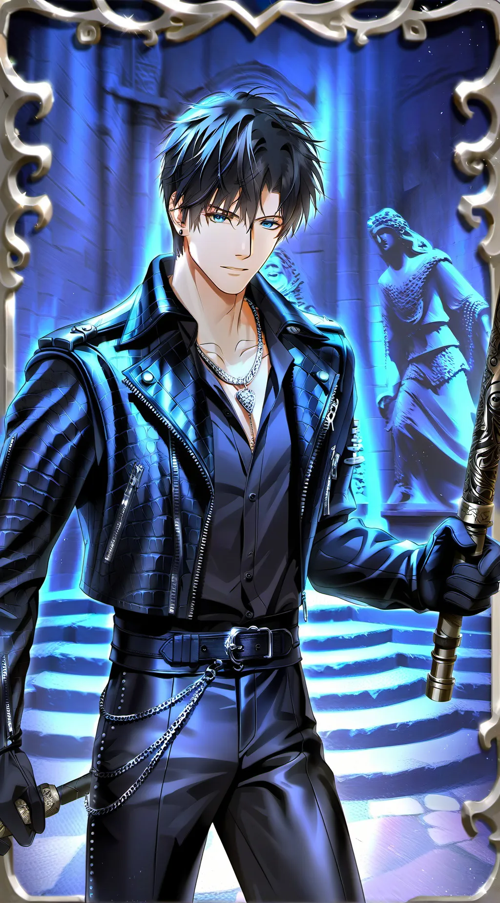 ai character: Luka fire fist  background