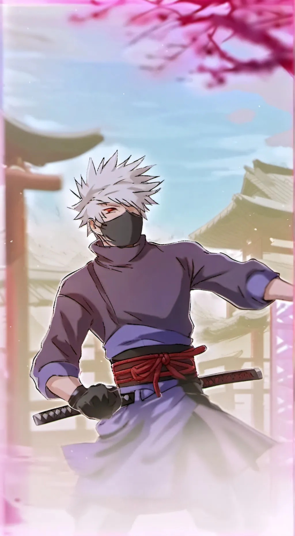 ai character: 🪐Kakashi hatake ☄️ background
