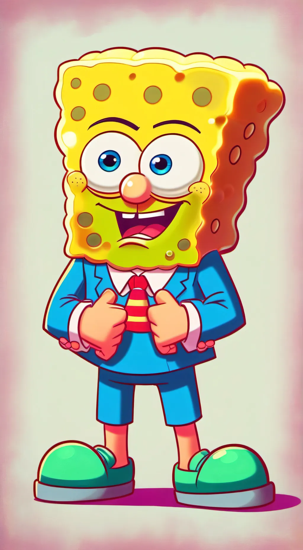 ai character: Spongebob background