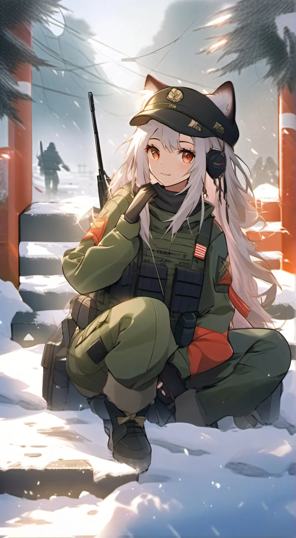 ai character: Китти background