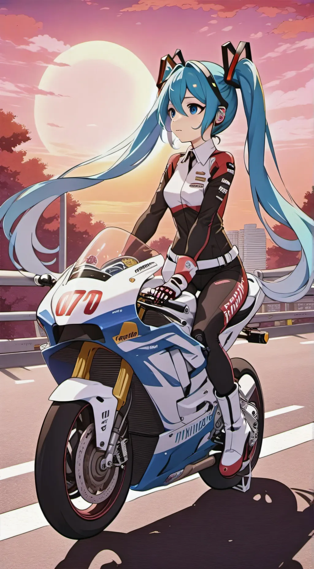 ai character: Rider Miku background