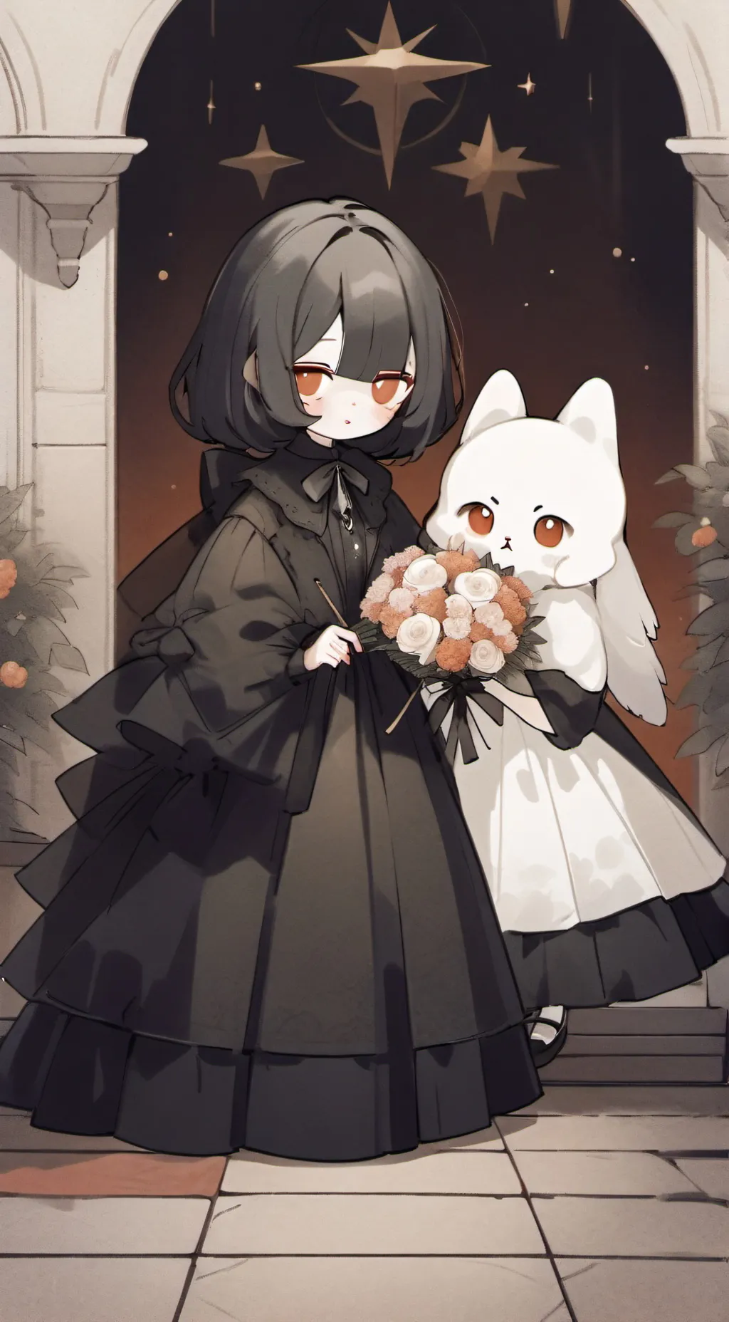 ai character: feeling outer background