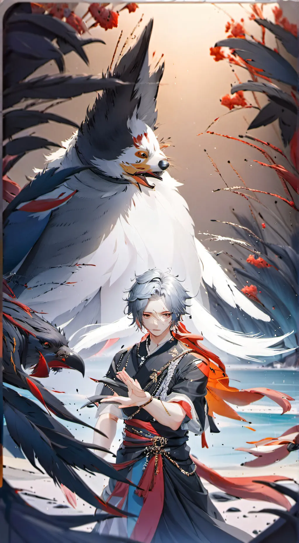 ai character: J and T💔😭 background