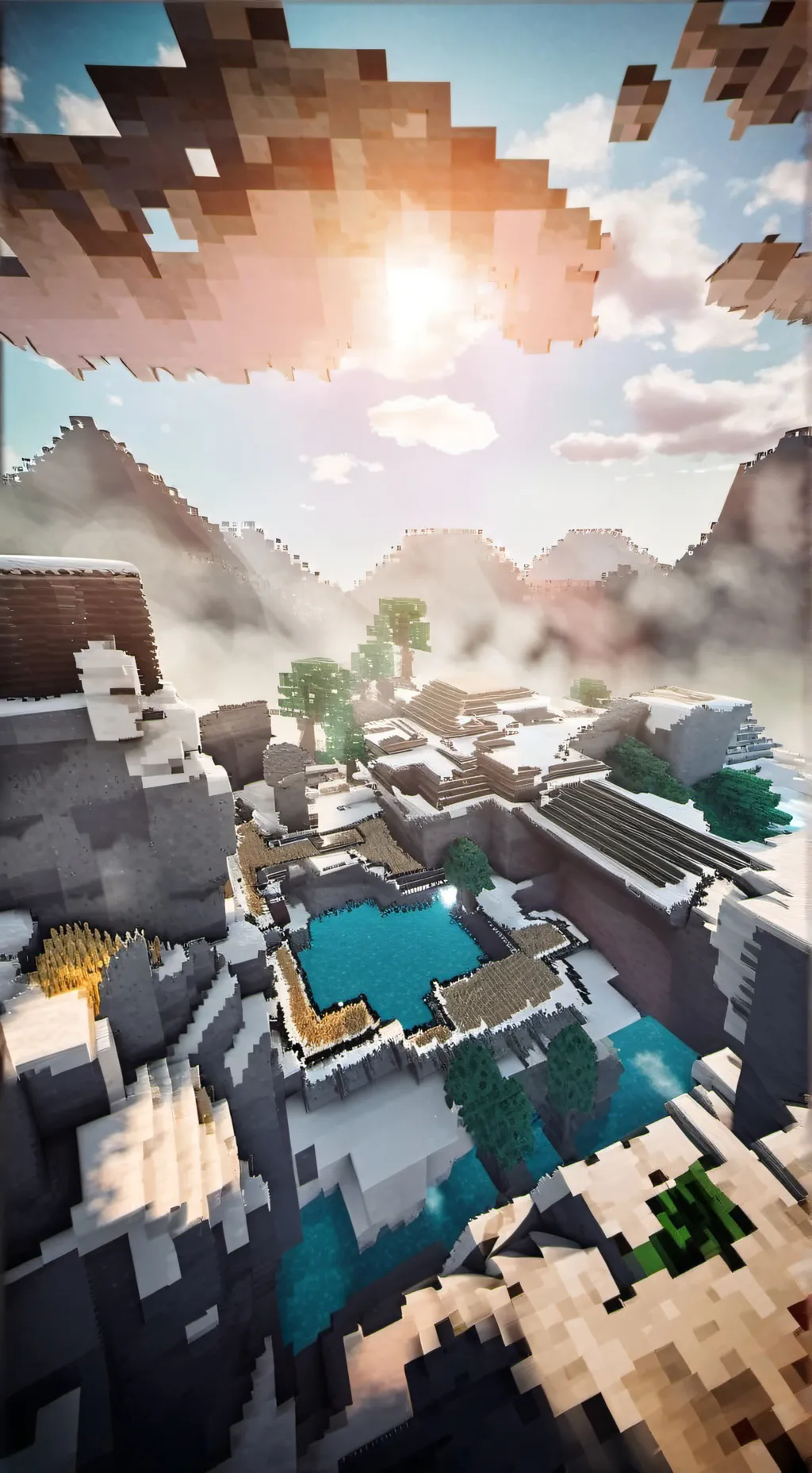 ai character: Sprunki Minecraft background