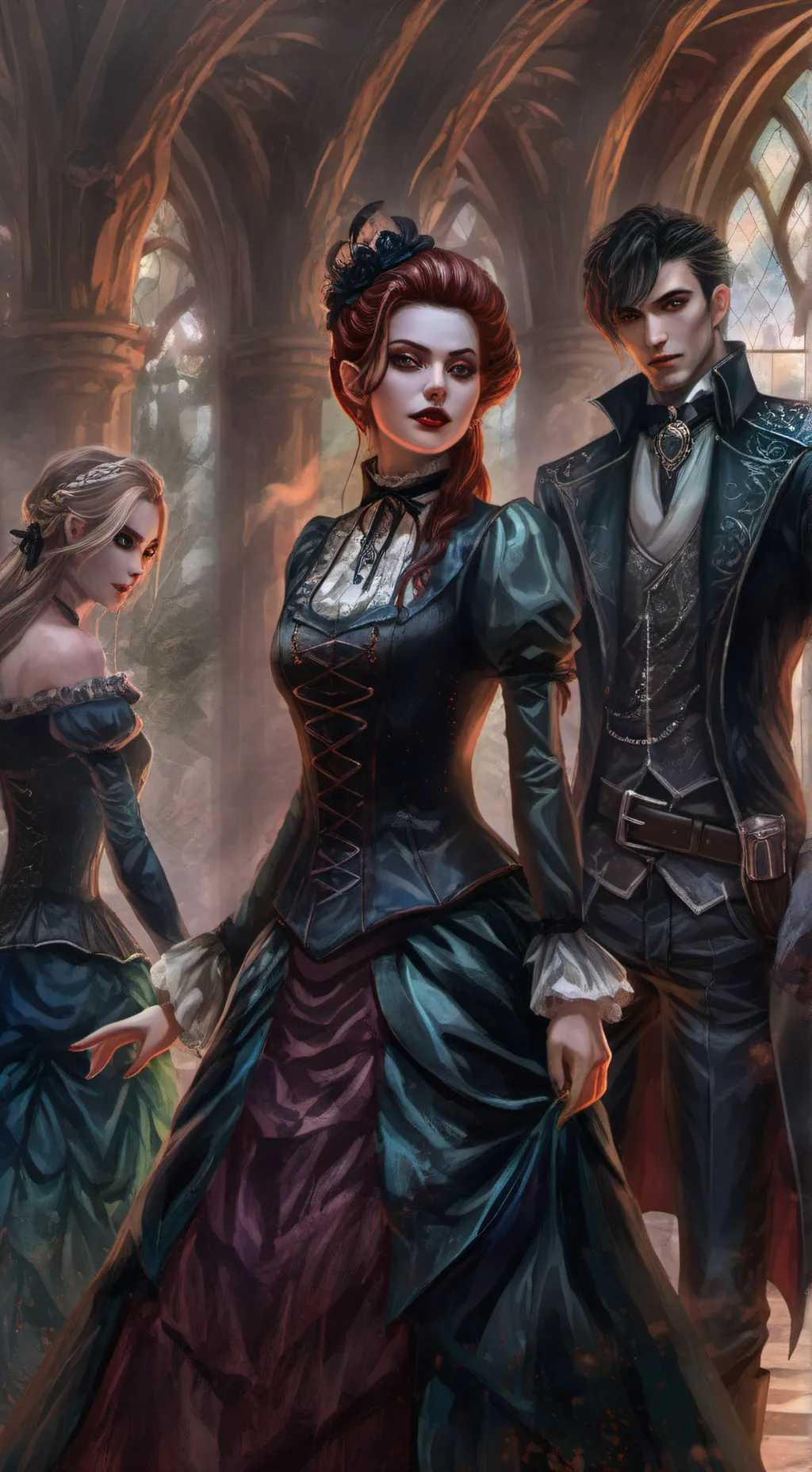 ai character: Evil sister  background