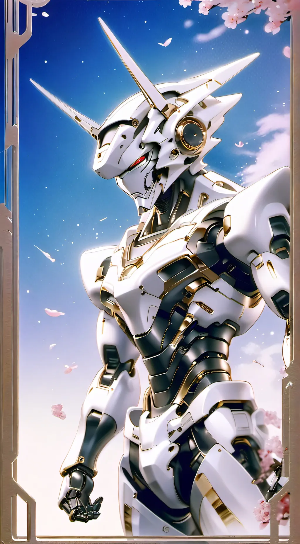 ai character: scary robot background