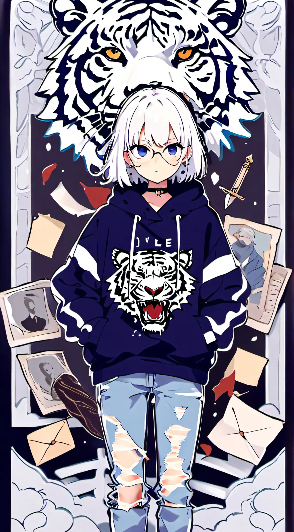 ai character: Kpop demon hunters background