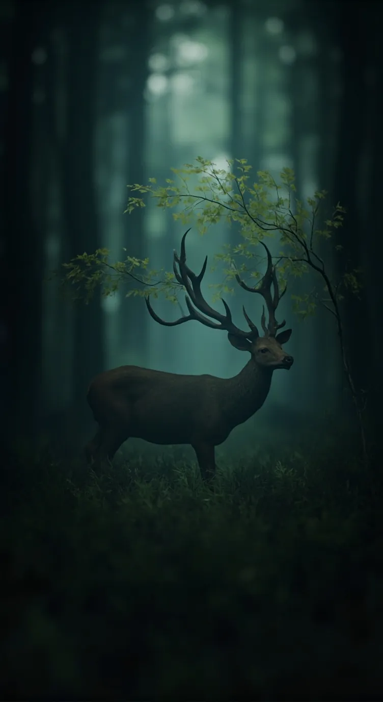 ai character: 99days in the wood background