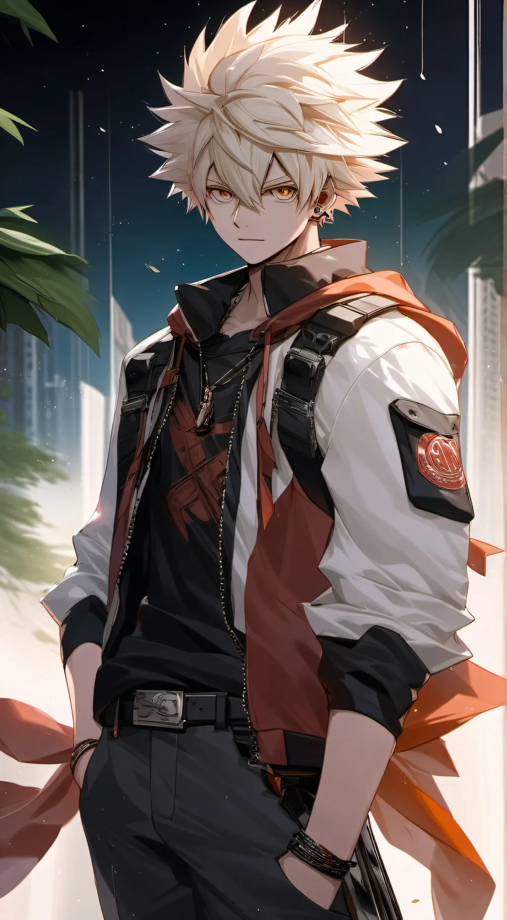 ai character: Bakugo  background