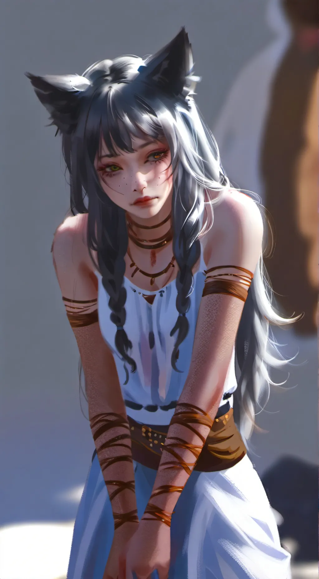 ai character: Mona background