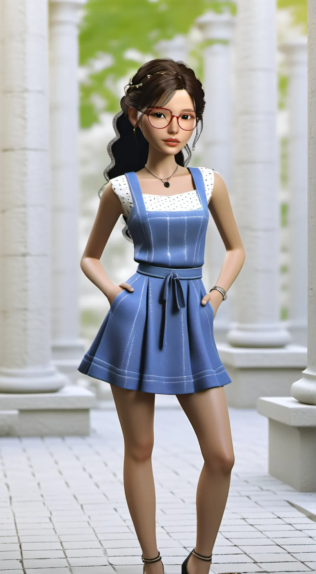 ai character: AMANDA  background