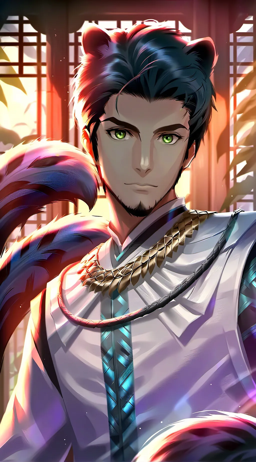 ai character: Midnight Prowler Spirit background