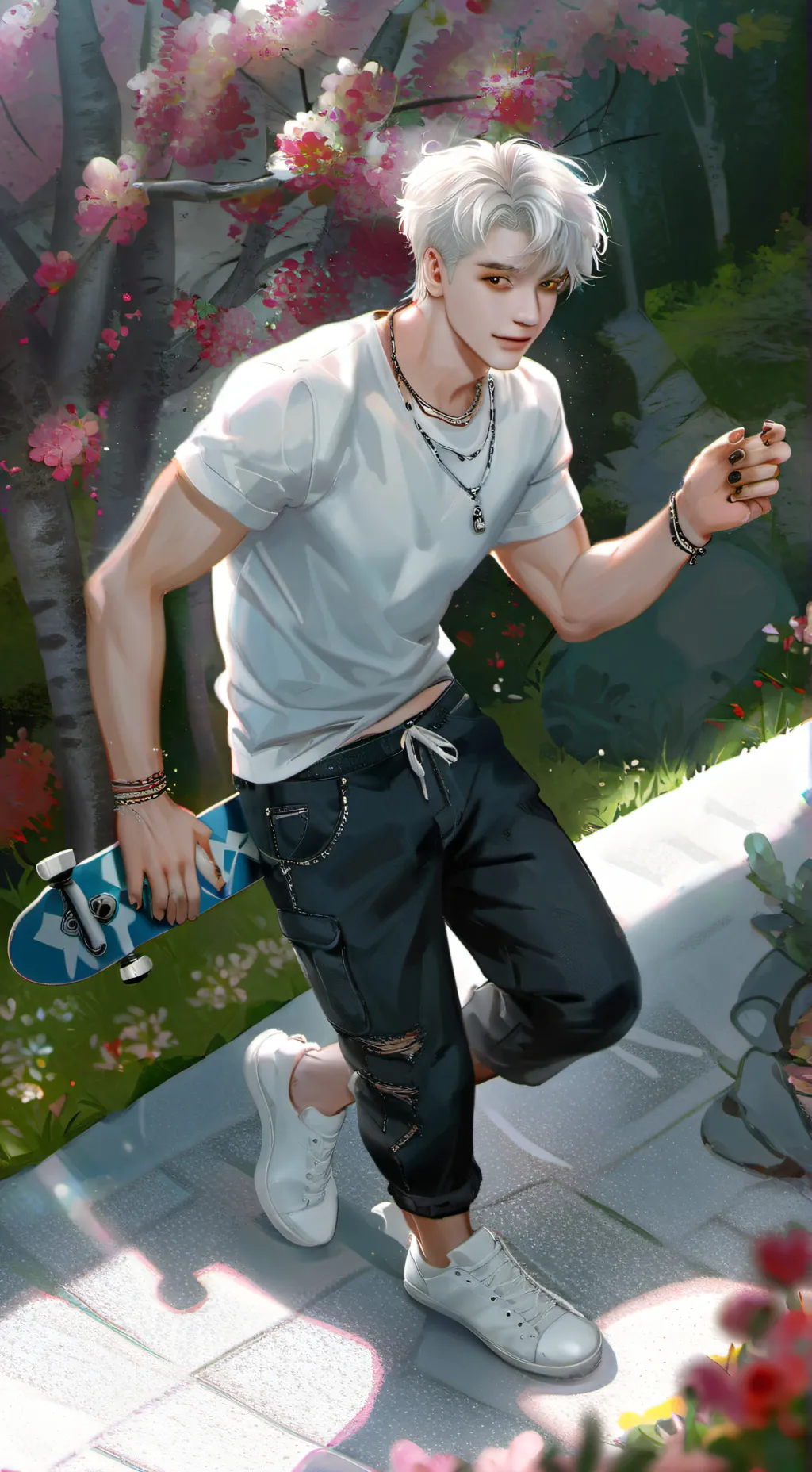 ai character: ~Asher~ Ash ~ background