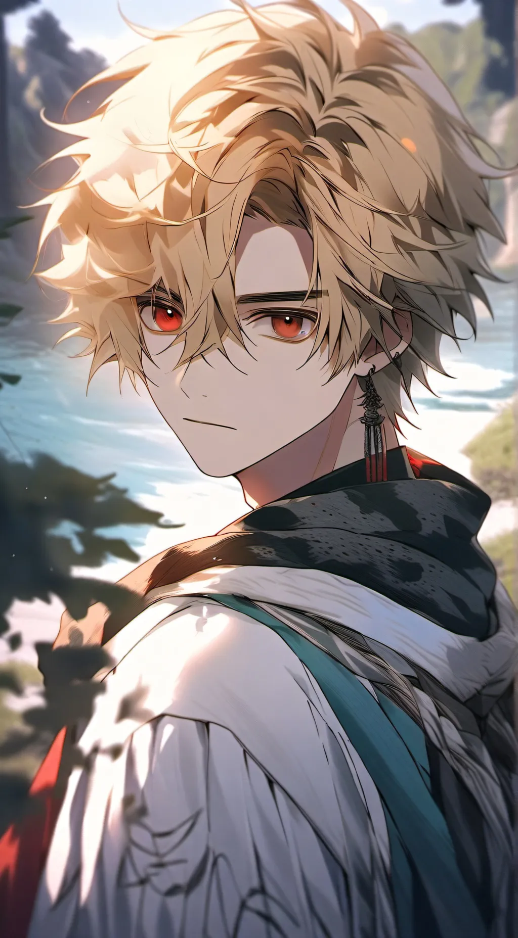 ai character: Bakugo angst  background